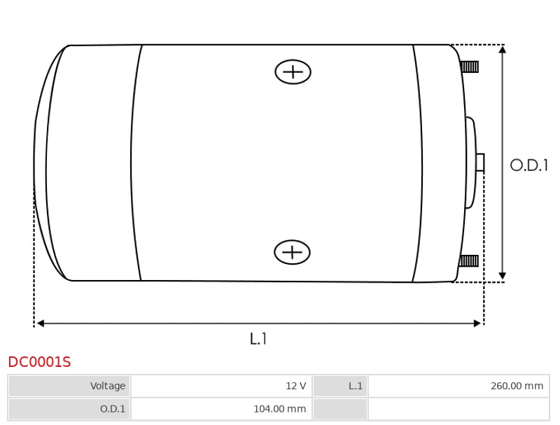 0101302067 12V New DC Motor