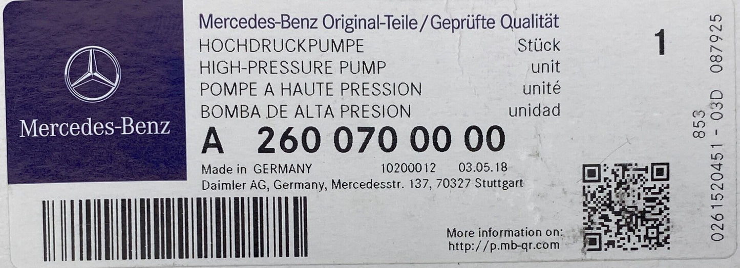 0261520451 New Fuel Injection Pump