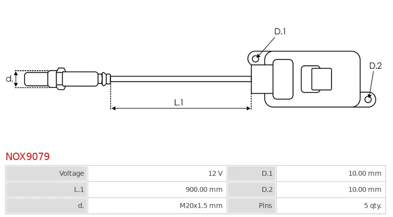 059907807G 12V New NOx Sensor