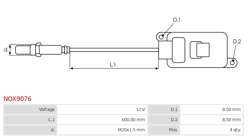 2006246 12V New NOx Sensor