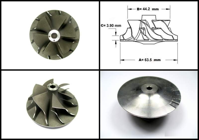 CW16196 New Turbocharger Compressor Wheel